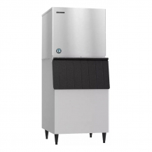 Ice Maker with Ice Bin, Water-Cooled, Cube-Style, Hoshizaki KML-500MWJB-500PF 30inc, 543 lbs-Day