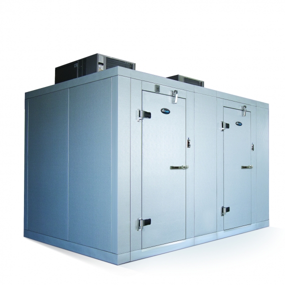 Walk-in Cooler Freezer Combo, AmeriKooler DW102077F-9-11-SC 10ft X 20ft Walk-In Cooler, 11ft L Cooler with Floor and 9ft L Freezer, Self Contained - Chef's Deal