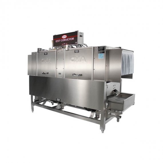 Conveyor Dishwasher CMA Dishmachines EST-66 66 inches, High Low Temp, 240 Racks per Hour