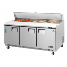 Sandwich Salad Prep Table, Everest Three Section - Chef's Deal 