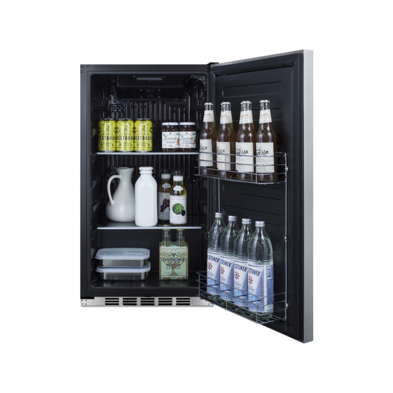 Undercounter Refrigerator Summit FF195IF 1inches One Section Built-in All-Refrigerator, Dial Thermostat - Chef's Deal