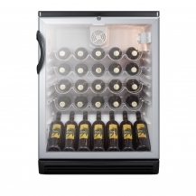 Summit SWC6GBL One Section Glass Door Wine Cellar, 5.5 cu. ft., Black Exterior