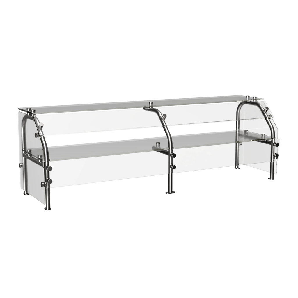 Atlas Metal CSG-2D Stationary Sneeze Guard-Chef's Deal
