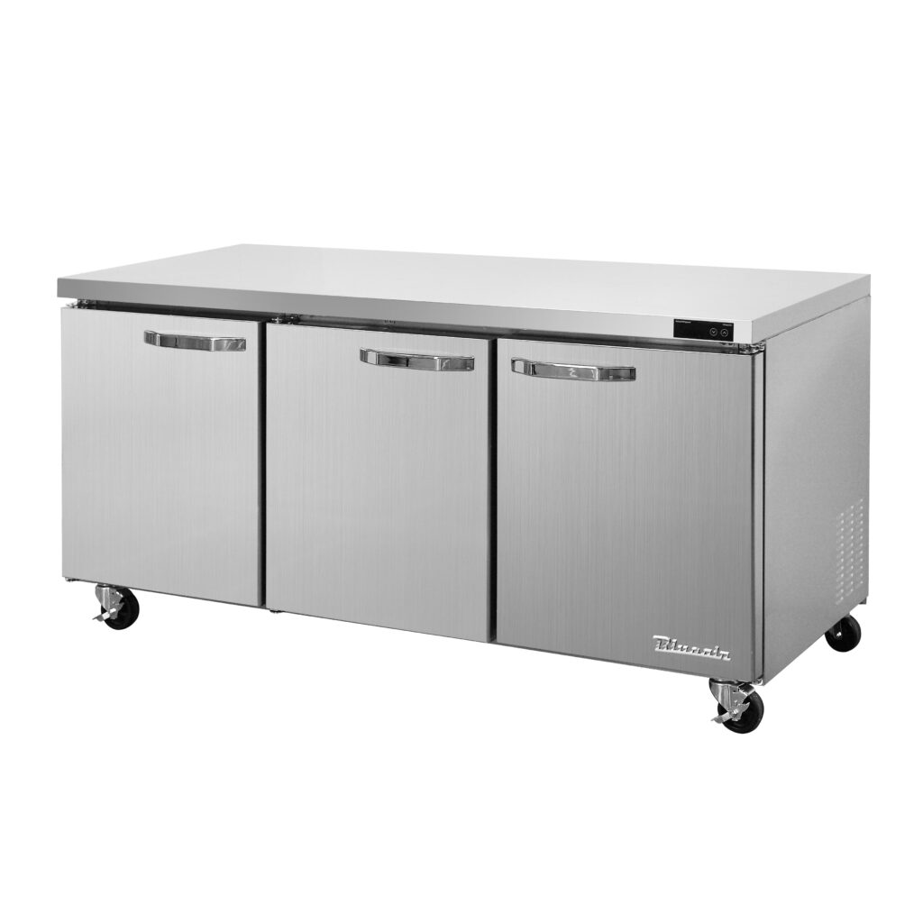 Blue Air BLUR72-HC 72" Three Solid Door Undercounter Refrigerator, 20.2 cu. ft.-Chef's Deal