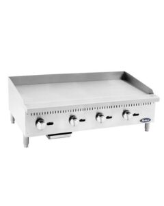 Atosa USA ATMG-48 48" Countertop Gas Griddle with Manual Controls - Fast Food Restaurant Equipment - Chef's Deal