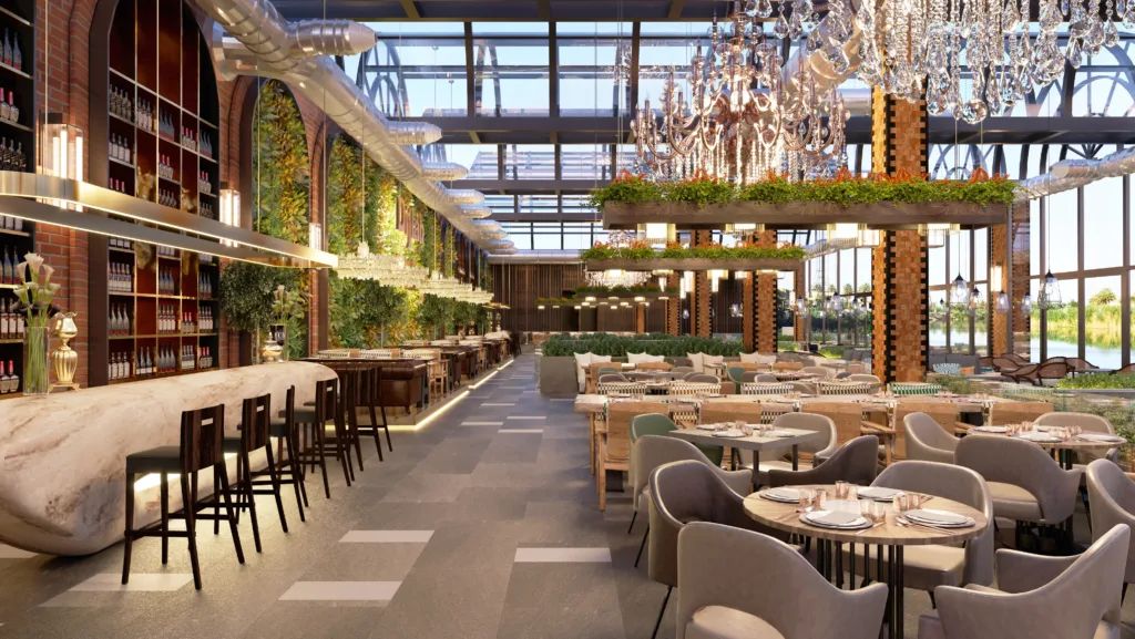 Seating Layout in a Large Restaurant - 7 Considerations for Choosing Commercial Dining Seating - Chef's Deal