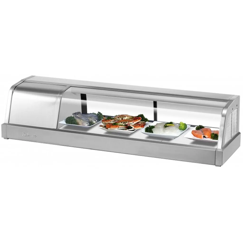 Turbo Air SAK-50L-N Refrigerated Sushi Display Case - Seafood Refrigeration Equipment | Chef's Deal
