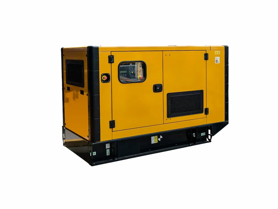 A mobile diesel backup generator for emergency electric pow