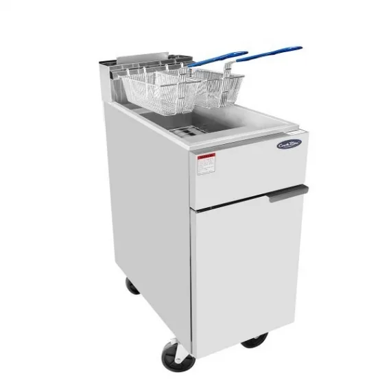 Atosa USA ATFS-40 15†Floor Model Natural Gas Fryer