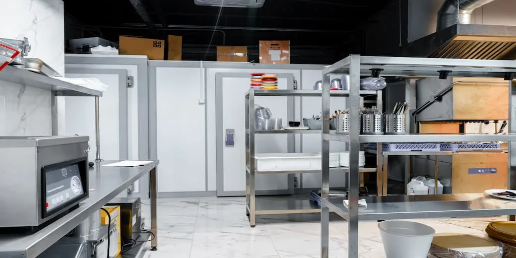 Walk-in location requirements in a comercial kitchen