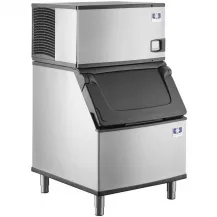 Manitowoc IDT0300A/D400 Air Cooled Full Cube 305 lb Ice Machine with Bin, 365 lb Storage