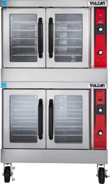 Vulcan VC44GD Full Size Gas Convection Oven with Double Deck, Solid State Controls
