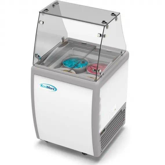 Koolmore KM-ICD-26SD-FG Gelato/Ice Cream Dipping Display Case - ice cream dipping cabinet