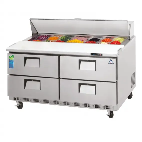Everest EPBNR2-D4 47" Two Section Refrigerated Sandwich/Salad Prep Table