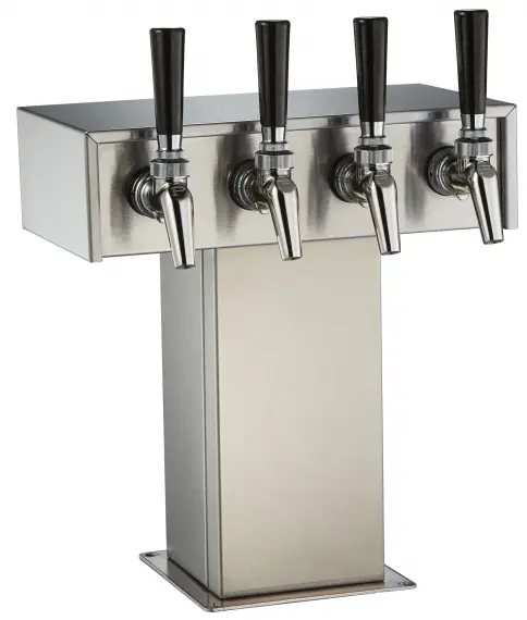Perlick 3780-4BPC Tee Draft Beer Dispensing Tower
