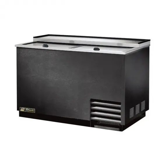 True T-50-GC-HC 49" Black Glass & Plate Chiller