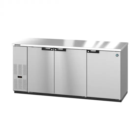Hoshizaki BB80-S 80" Three Section 3 Swinging Solid Door Back Bar Cooler