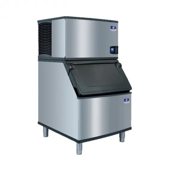 Manitowoc IYT0300W D570 Water Cooled Half Cube 310 lb Ice Machine with Bin, 532 lb Storage