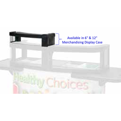 Cambro CVC75DC6110 Merchandising Display, 6"H, black