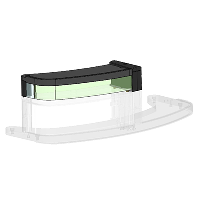 Cambro CVC75DCE6 Merchandising Display Extender, 6"H, black