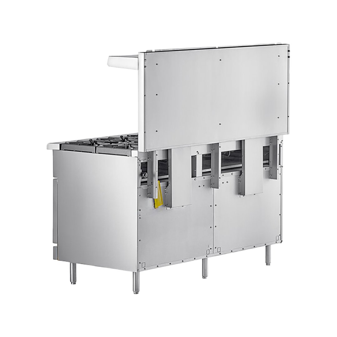 Wolf WX60-10BN 60" Natural Gas Restaurant Range w/ (10) Open Burners, (2) Standard Ovens, 340.000 BTU