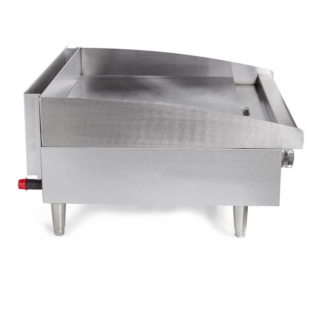 Star 624TF 24" Countertop Thermostatic Gas Griddle, 1" Steel Plate, 56.600 BTU