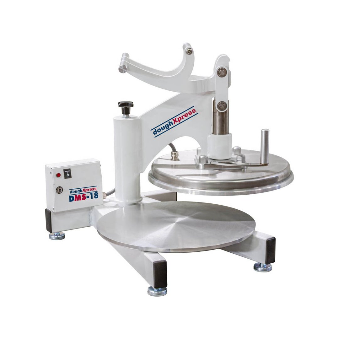 DoughXpress DMS-18-120 Manual Pizza Dough Press, Heated Upper Platen, Up To 18" Dia Size - Open box