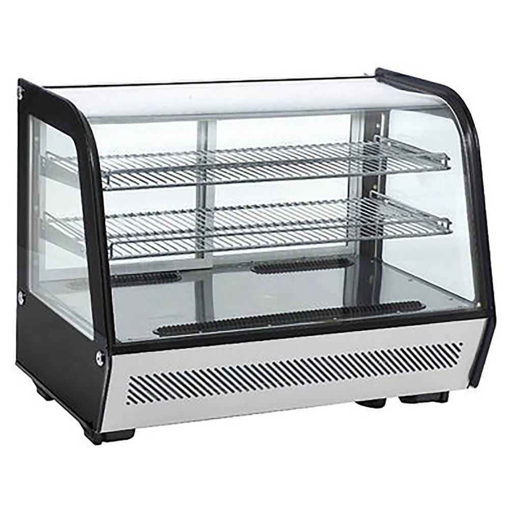 Black Diamond BDRCTD-160 35"Full Service Countertop Refrigerated Display Case  with Sliding Glass Door, 2 Shelves - 5.2 cu. ft. / 201 w