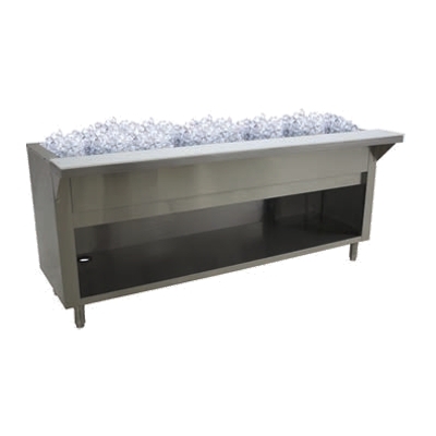 Advance Tabco CPU-2-BS 31" Ice-Cooled Table with Enclosed Base, (2) Pan