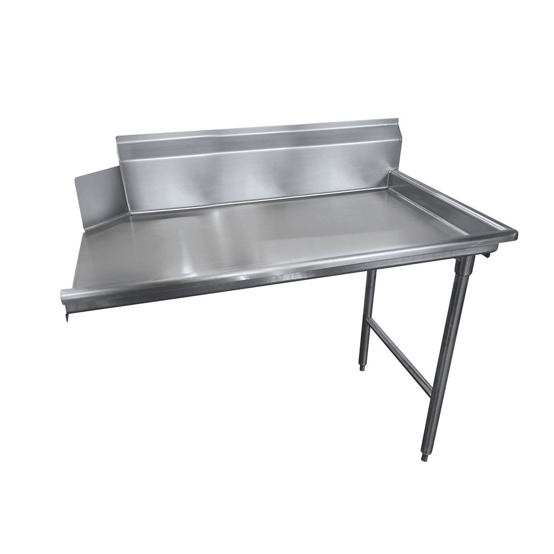 Advance Tabco DTC-S70-84R-X 83" Clean Straight Dishtable w/ Right Table, 10.5" Backsplash