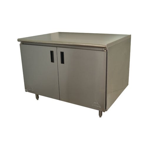 Advance Tabco EHB-SS-303 Cabinet Base Hinged Doors Work Table