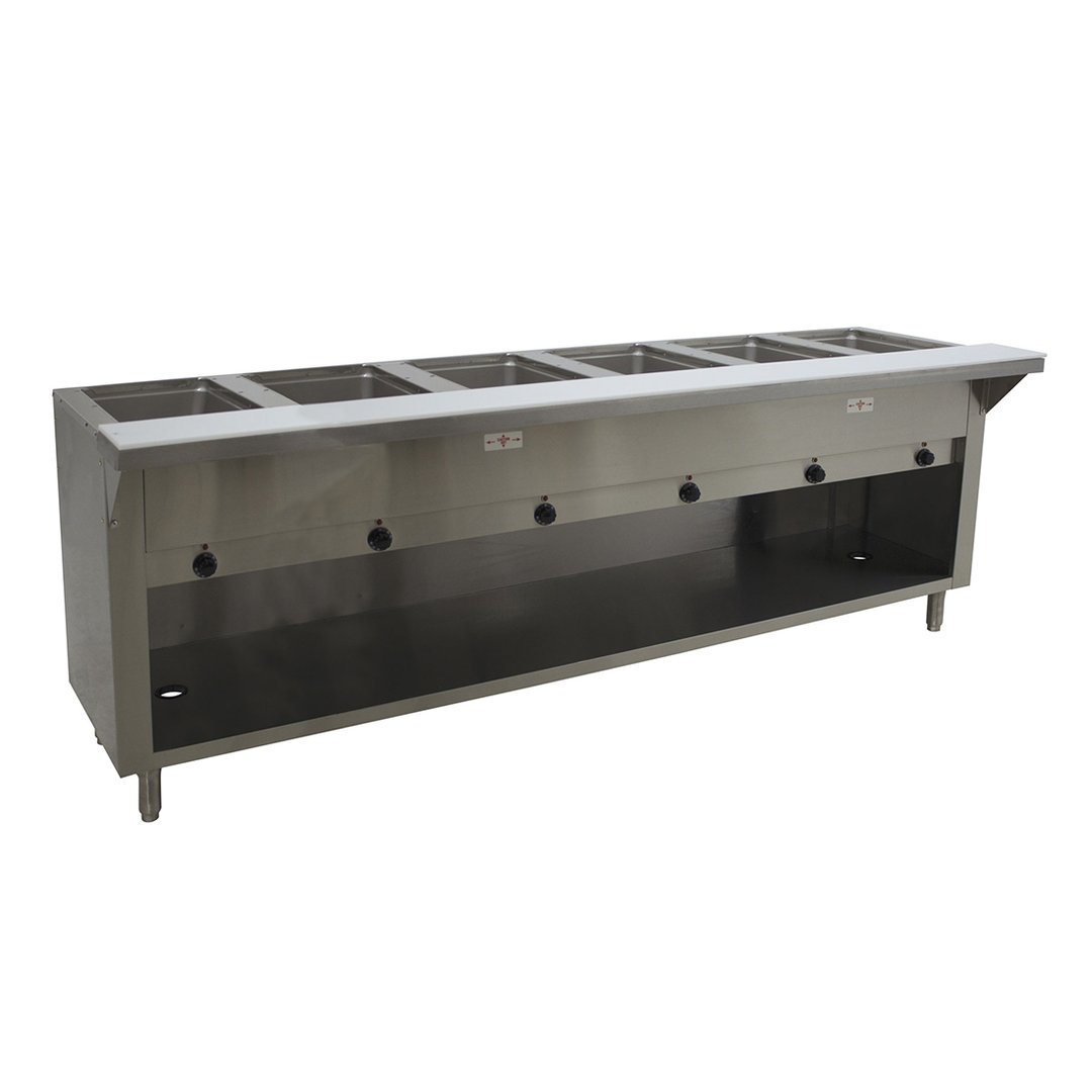 Advance Tabco SW-6E-240-BS 93" Electric Hot Food Table, (6) Sealed Wells