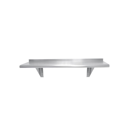 Advance Tabco WS-12-132-X 18 Gauge Satin Stainless Steel Wall Mounted Shelf - 132" x 12"