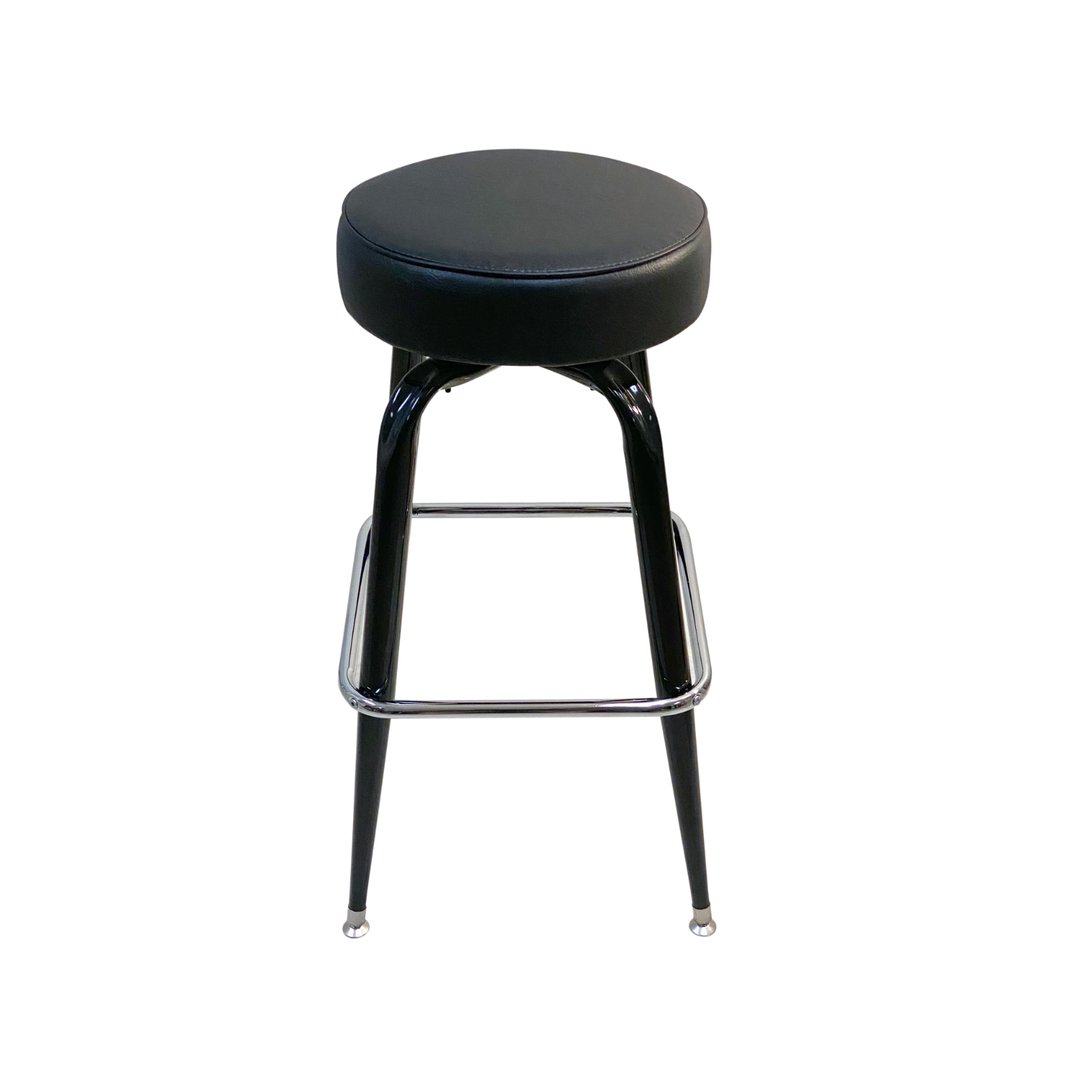 AAA Furniture Wholesale 104-24 Bar Stool with Upholstered Seat, Black