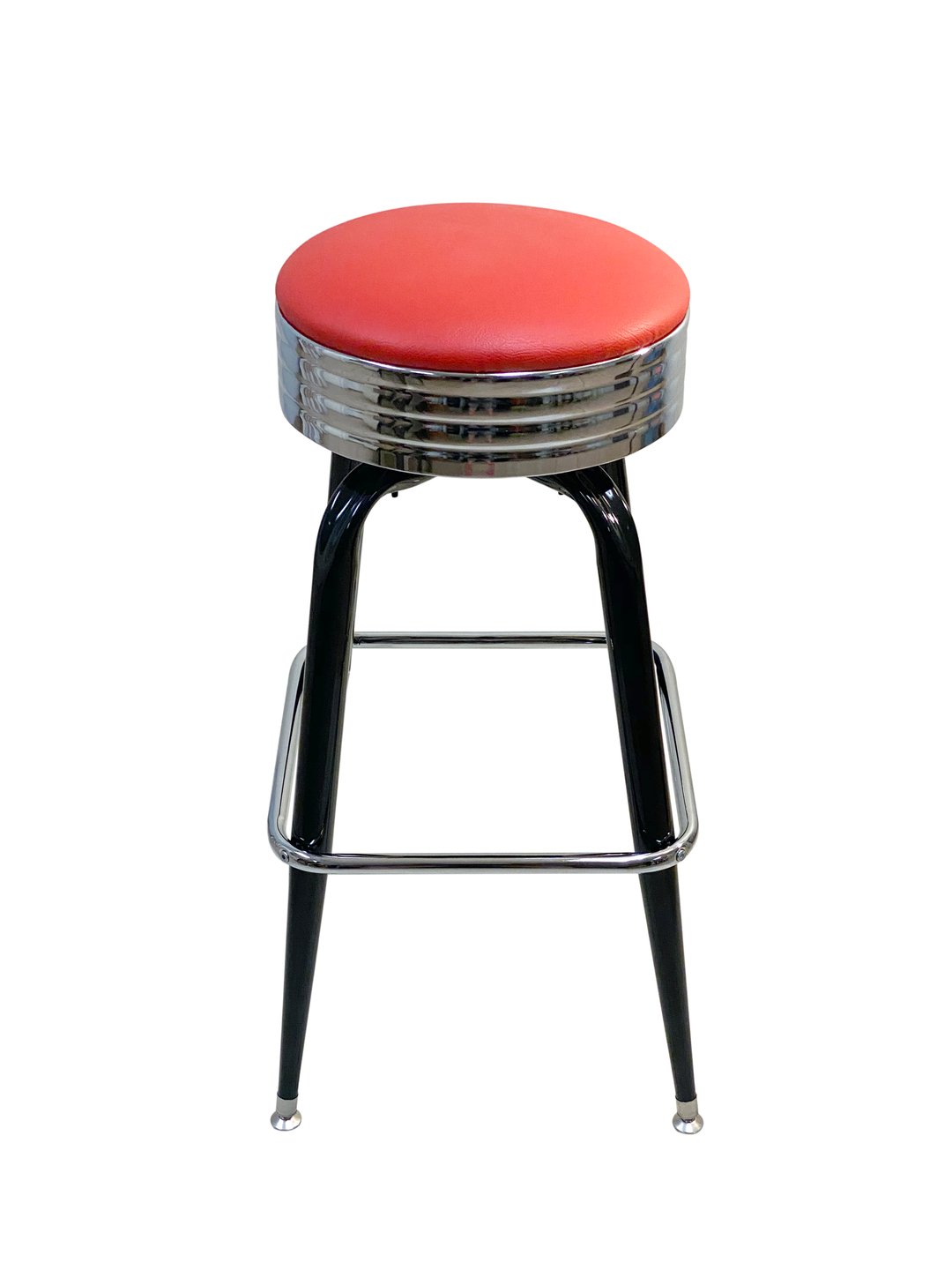 AAA Furniture Wholesale 104-24/BAND GR4 Bar Stool with Upholstered Seat, Black