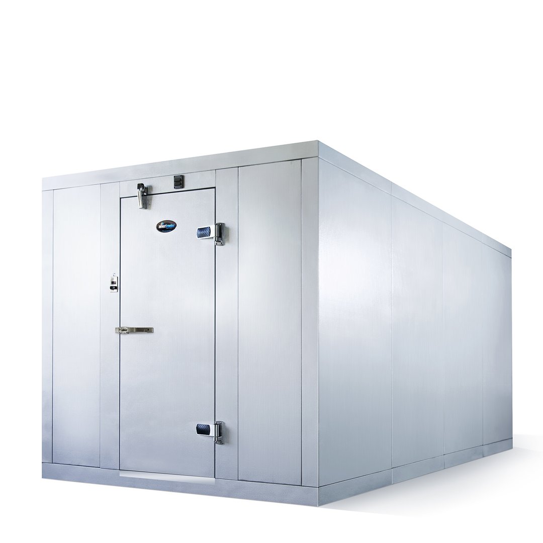 AmeriKooler QC081277**FBRC 8' X 12' Quick Ship Indoor Walk-In Cooler with Floor, Remote