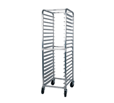 Winholt AL-1812B 12 Pan Full Height Mobile End Load Aluminum Bun / Sheet Pan Rack