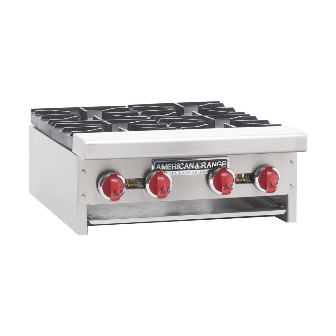 American Range ARHP-48-8 48" Countertop Gas Hotplate with (8) Burners, Manual Controls, 256.000 BTU
