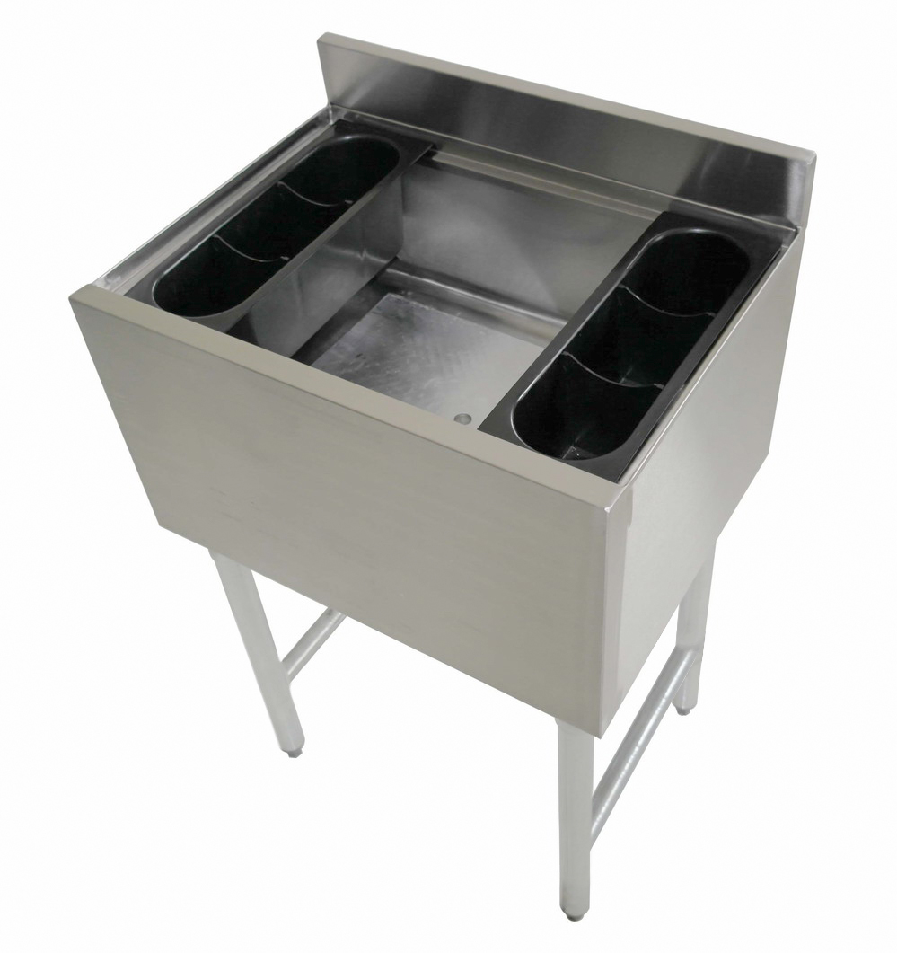 American Tables & Seating MET-UBIB-3610-CP Underbar Ice Bin/Cocktail Unit