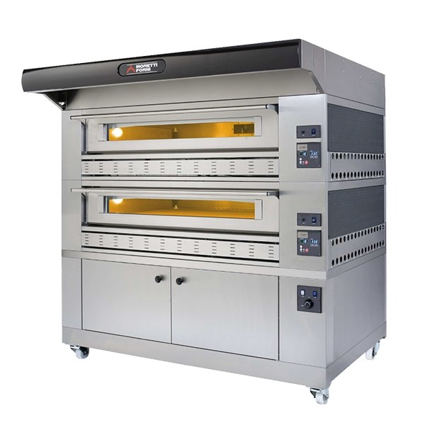 AMPTO P150G A2 79" Gas Pizza Deck Oven, Double Deck
