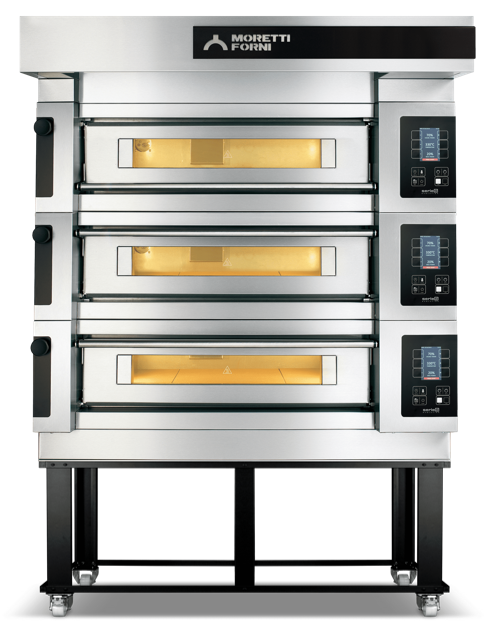 AMPTO S105E3 54" Electric Triple Deck Pizza Oven