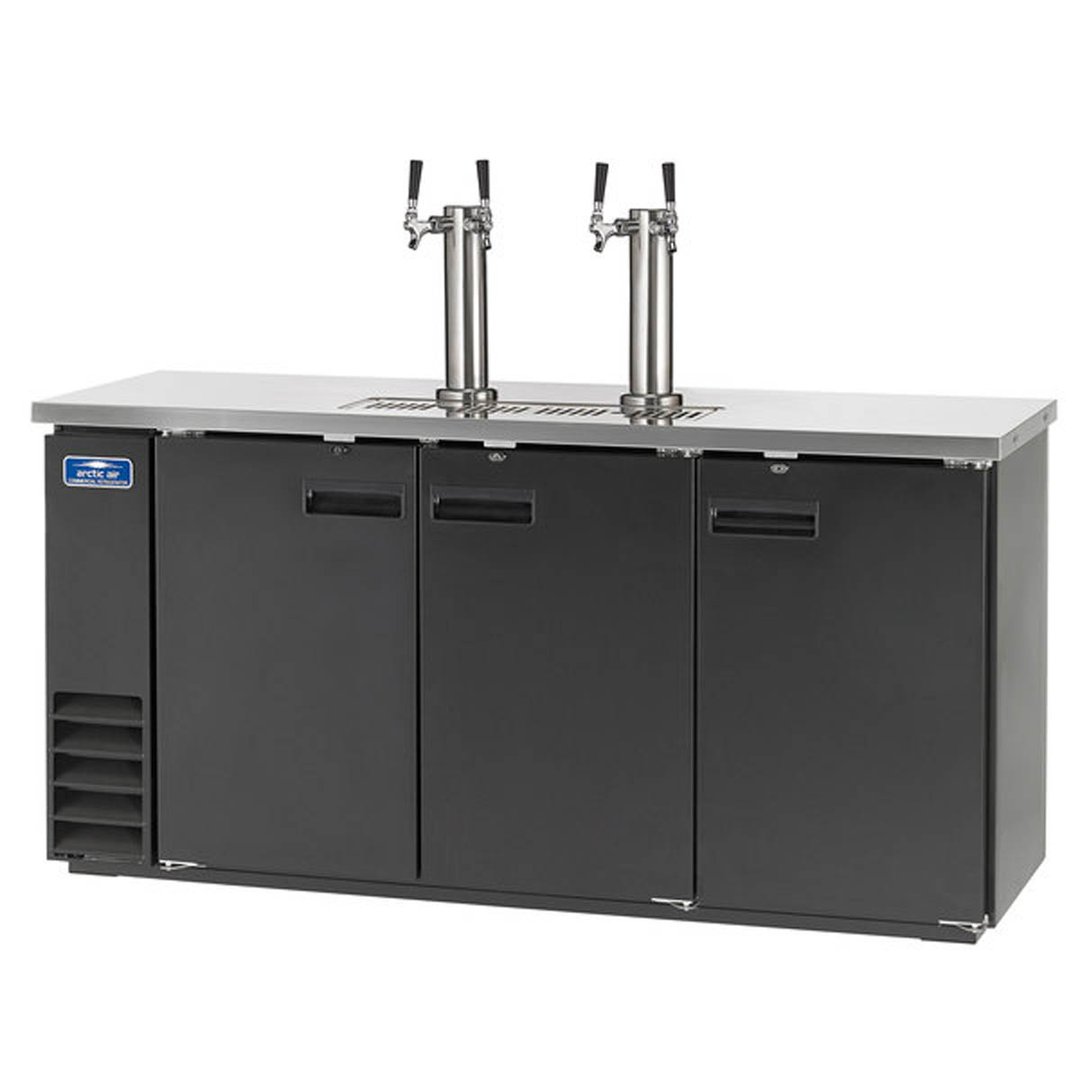 Arctic Air ADD72R-2 73" 2 Columns Draft Beer Cooler w/ 4 Kegs Capacity, 20.7 cu. ft.