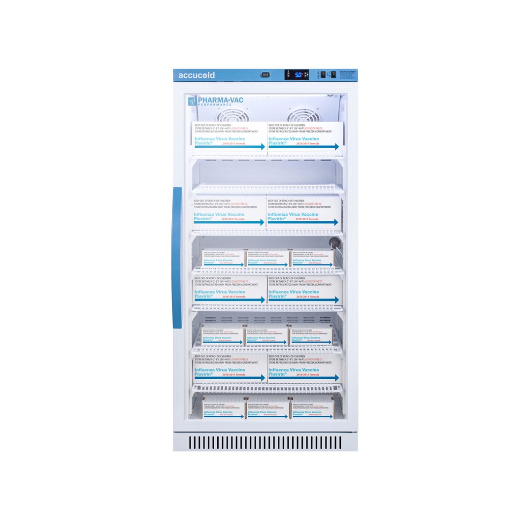 Accucold ARG8PV Pharma-Vac Series Medical Refrigerator, +2°C to +8°C, 8 cu. ft.