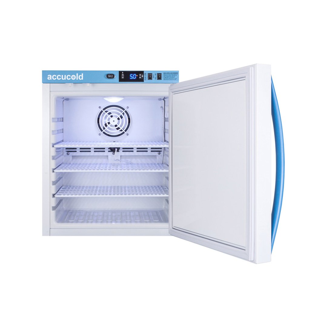 Accucold ARS1PV Pharma-Vac Series Medical Refrigerator, +2°C to +8°C, 1 cu. ft.
