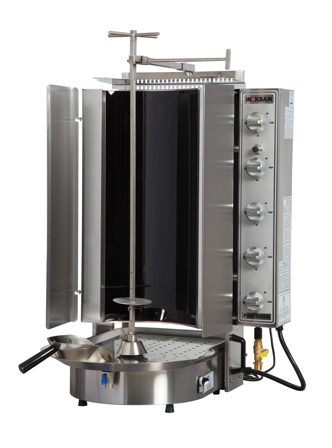 Inoksan PDG500NR 47" Gas Gyro Machine with Robax Glass, 200 lbs, 10 Burner