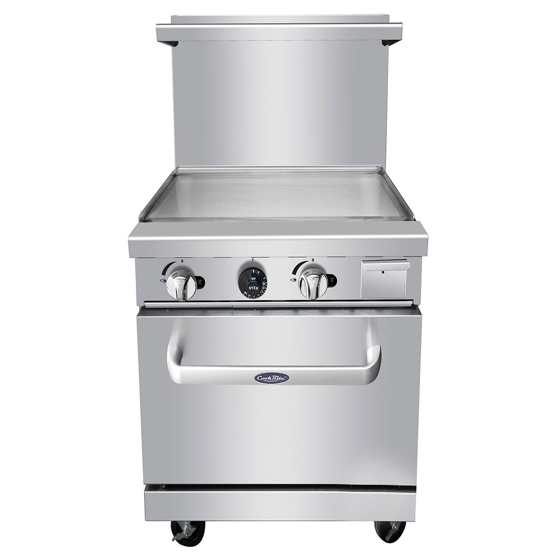 Atosa USA AGR-24G-NG 24" Natural Gas Restaurant Range w/ 24" Full Griddle, 72.000 BTU 