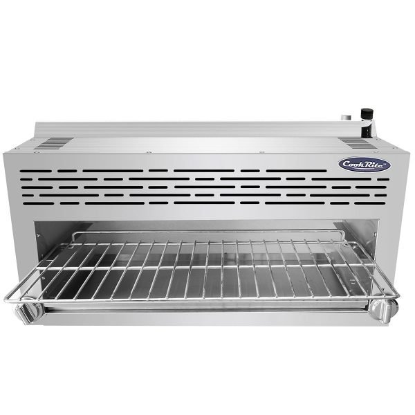 Atosa USA ATCM-36 36" Gas Cheesemelter w/ (2) Infrared Burners, Manual Controls, 43.000 BTU