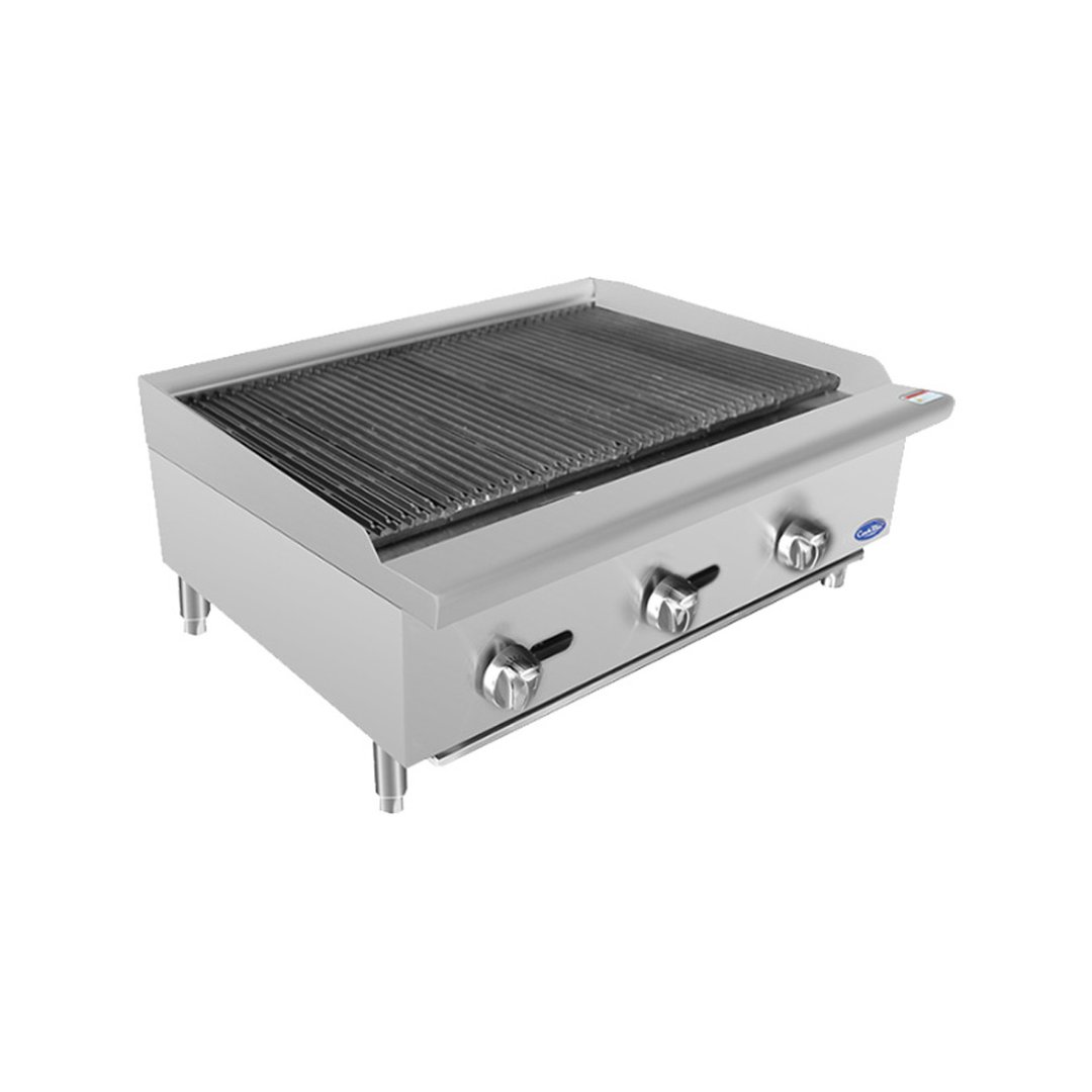 Atosa USA ATRC-36 36" Countertop Gas Radiant Charbroiler w/ (3) Burners, 105.000 BTU