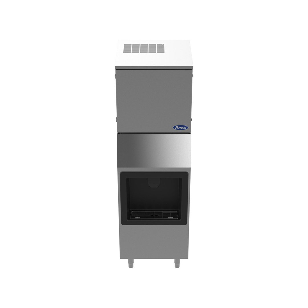 Atosa USA HD350-AP-161 Half Cube 350 lb Hotel Ice Machine & Dispenser, Air Cooled, 160 lb Bin