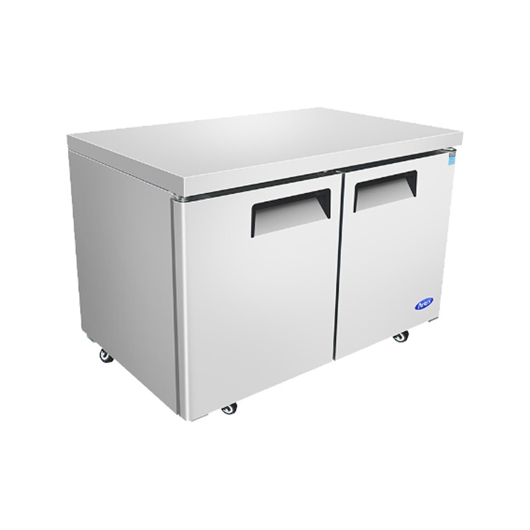 Atosa USA MGF8402GR 48" Two Section Undercounter Refrigerator w/ 2 Doors, 13.38 cu. ft.